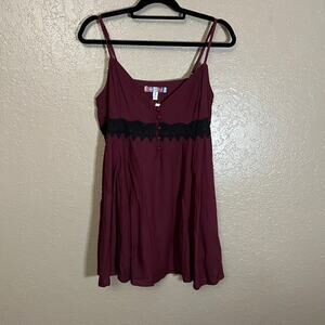 Urban Outfitters maroon mini dress medium nwt